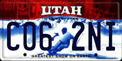 UT license plate C062NI