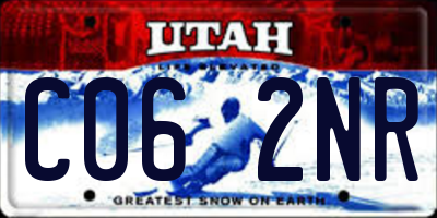 UT license plate C062NR