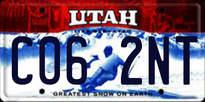UT license plate C062NT