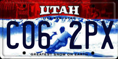 UT license plate C062PX