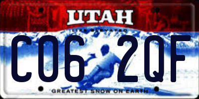 UT license plate C062QF