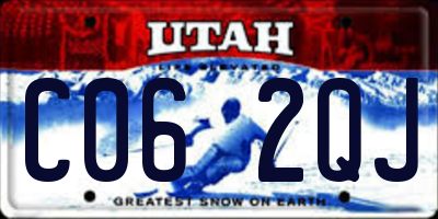 UT license plate C062QJ