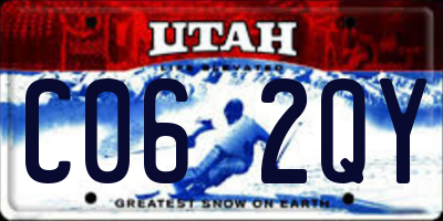 UT license plate C062QY