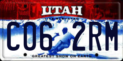 UT license plate C062RM