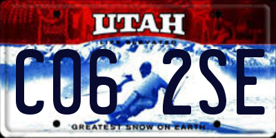 UT license plate C062SE
