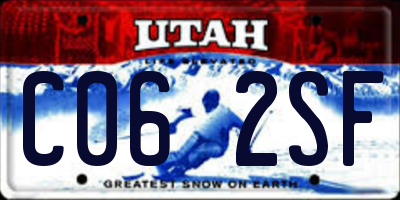 UT license plate C062SF