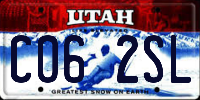 UT license plate C062SL