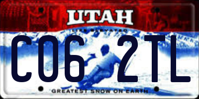 UT license plate C062TL