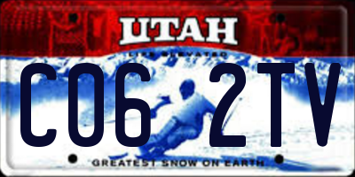 UT license plate C062TV