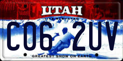 UT license plate C062UV