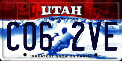 UT license plate C062VE