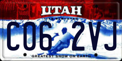 UT license plate C062VJ