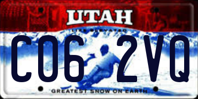 UT license plate C062VQ