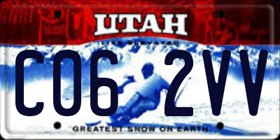 UT license plate C062VV