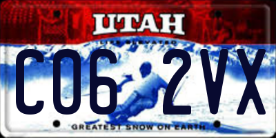 UT license plate C062VX
