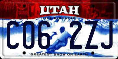UT license plate C062ZJ