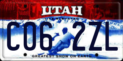 UT license plate C062ZL