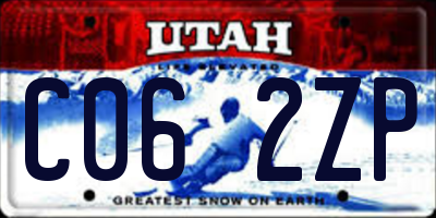 UT license plate C062ZP