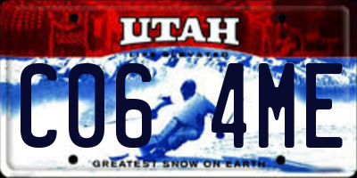 UT license plate C064ME
