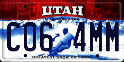 UT license plate C064MM