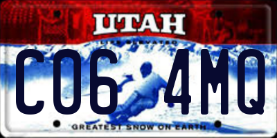 UT license plate C064MQ