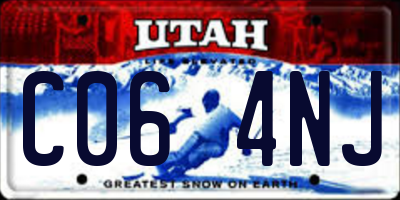 UT license plate C064NJ