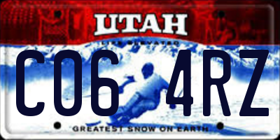 UT license plate C064RZ