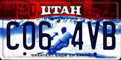 UT license plate C064VB