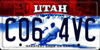 UT license plate C064VC
