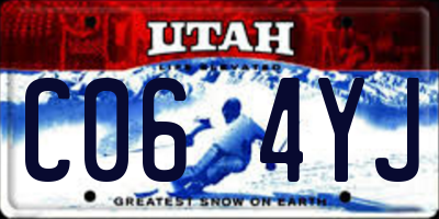 UT license plate C064YJ