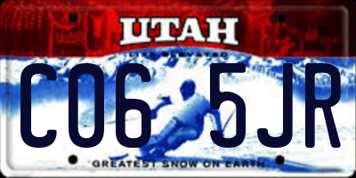 UT license plate C065JR