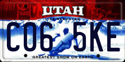UT license plate C065KE