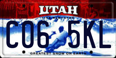 UT license plate C065KL