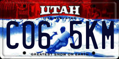UT license plate C065KM
