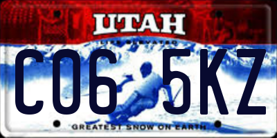 UT license plate C065KZ