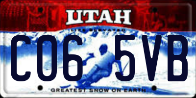 UT license plate C065VB