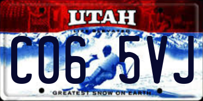 UT license plate C065VJ