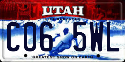 UT license plate C065WL