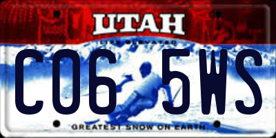 UT license plate C065WS