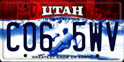 UT license plate C065WV