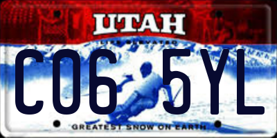 UT license plate C065YL