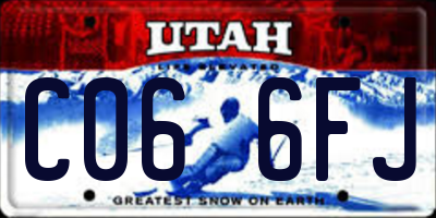 UT license plate C066FJ