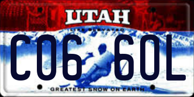 UT license plate C066OL
