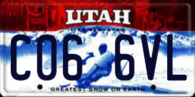 UT license plate C066VL
