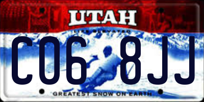 UT license plate C068JJ
