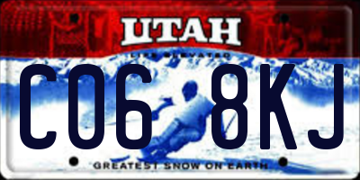 UT license plate C068KJ