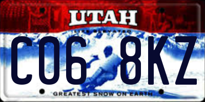 UT license plate C068KZ
