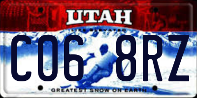 UT license plate C068RZ