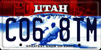 UT license plate C068TM