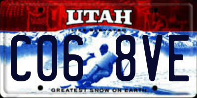 UT license plate C068VE